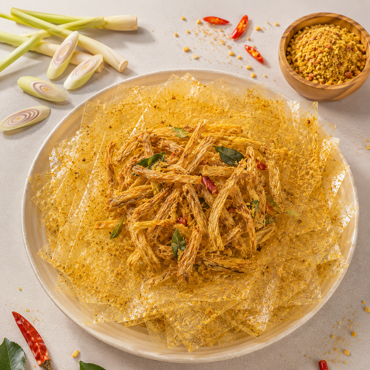 BÁNH TRÁNG GÀ KHO SẢ ỚT - Ảnh 2